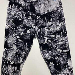 Calvin Klein Women's White Black Quick Dry Performance Leggings Size Large